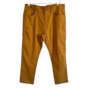 NWT Prana Men’s Double Peak Pants Antique Bronze Tapered Leg Ripstop Size 38x30